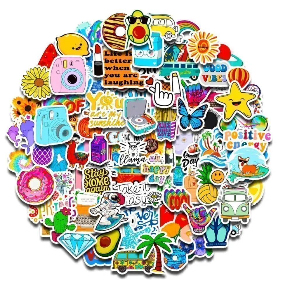 100pc Vinyl Sticker Set 